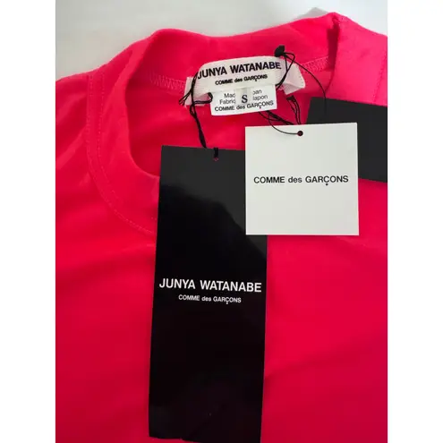 JUNYA WATANABE COMME des GARCONS Pink Mock Neck T Shirt Size S Red