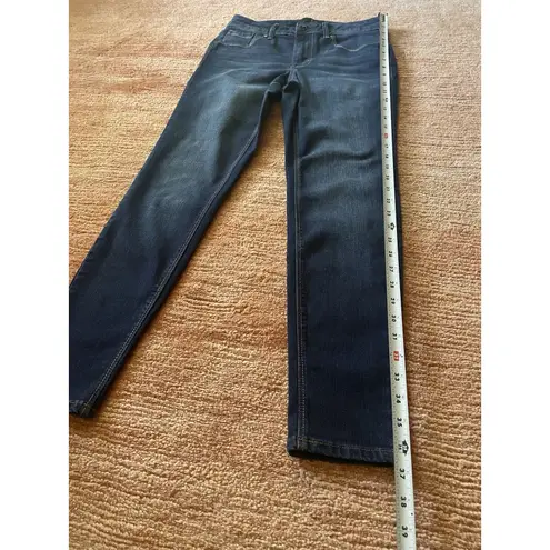 1822 Denim Adrianna Dark Wash Skinny Jeans High Rise Stretch Size 6