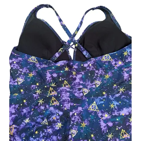 Harry Potter Torid Plus Size Purple Gold Galaxy One Piece Swim Suit Size 3