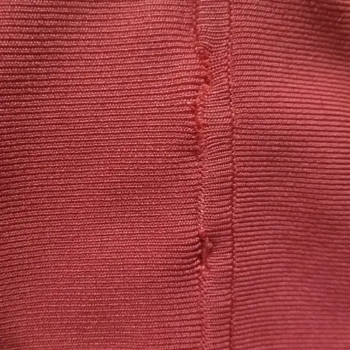 Herve Leger ππ Corset Seam Mini Bandage Dress ~ Burnt Rose XS Bodycon Cocktail