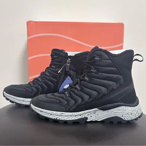 Easy Spirit Black Grey Marnie2 Faux Shearling Lined Ankle Boots NIB 7.5 Marnie 2