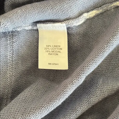 Pure Jill by J. Jill Light Blue Linen Cotton Modal Tunic Knit Top