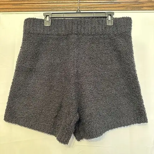 SKIMS Shorts Black Size 2X/3X Cozy Sherpa Fleece Soft Loungewear NWT