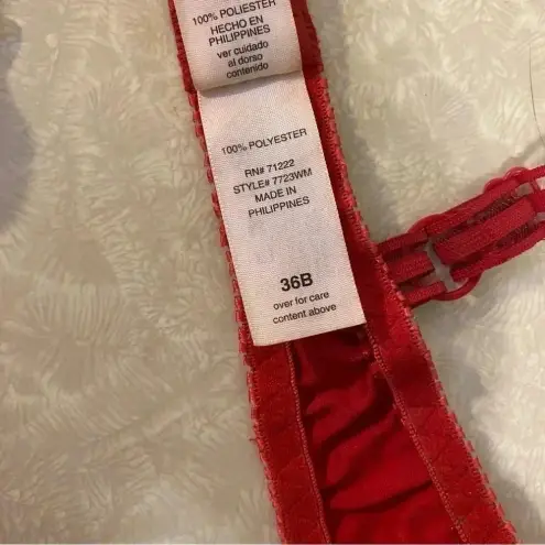 secret treasures Sexy Sequin Red‎ Padded Bra 36B