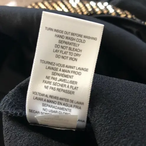 Julia Jordan Twist Halter Neck Jumpsuit Gold Metallic Wide Leg Size 8 NWT