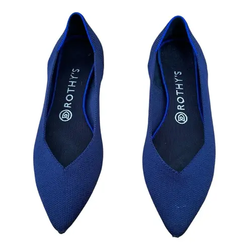 Rothy's Rothy’s Women’s Size 8 The Point Navy Flats - Dark Blue