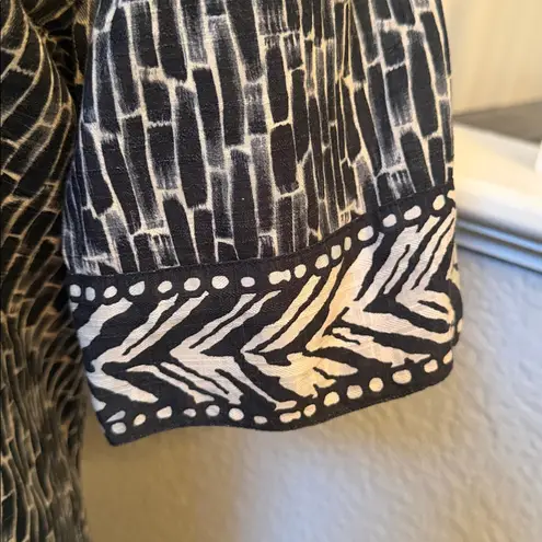 Garnet Hill Button Down Textured Gauze Cover-Up Dress Size Small