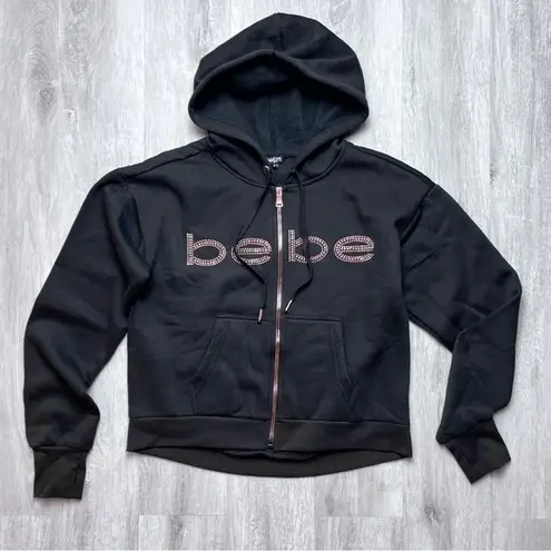 Bebe  Black Zipped Hoodie