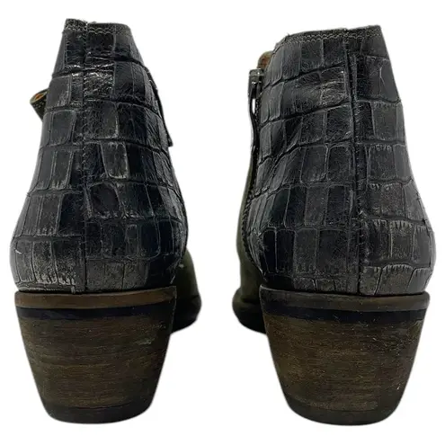 Kanna “Nat” Suede Ankle Boots Womens Size EU 39 US 8 Green Leather Bohemian Boho