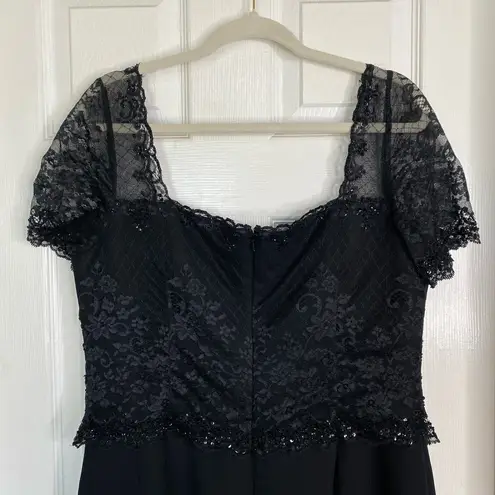 Terani Couture Mother of the Bride Groom Black Formal Dress Size 16 Sequins