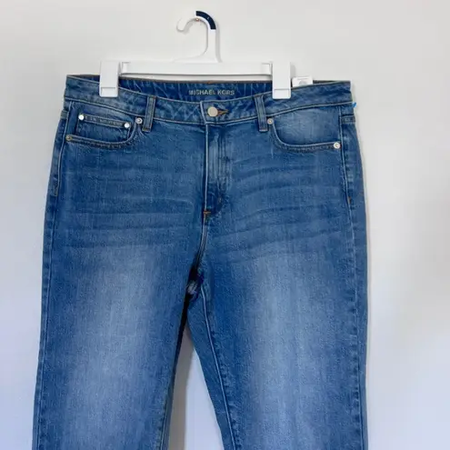 Michael Kors  Izzy Cotton Cropped Flare Jeans size 14