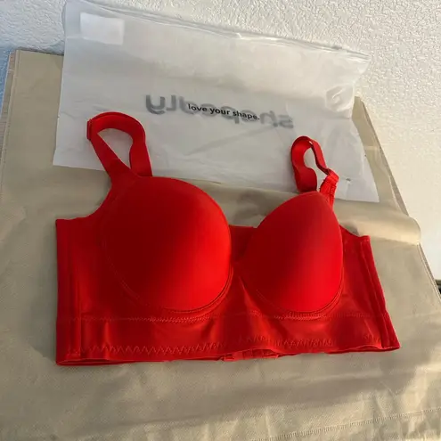 Shapedly Back Smoothing Shaping Red Bra Size undefined