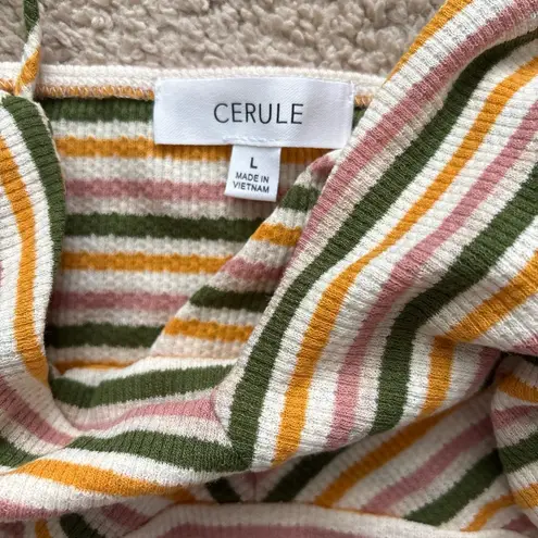 Brown and Tan Ruched Sleeveless Camisole Green Size L