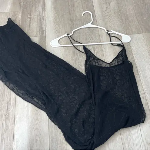 Leg Avenue Y2K Mesh Dress spider web bodycon midi womens Black (one size) whismigoth dark