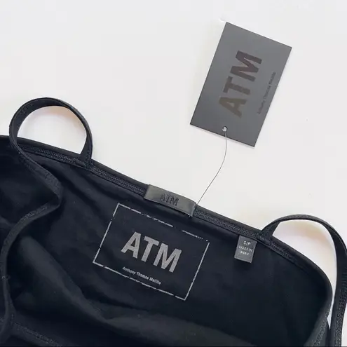 NEW ATM Women’s Luxury Finish Pima Cotton Cami Bodysuit Black