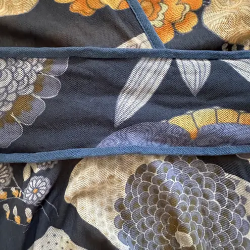 Sweet Pea Y2K floral print wrap mesh top