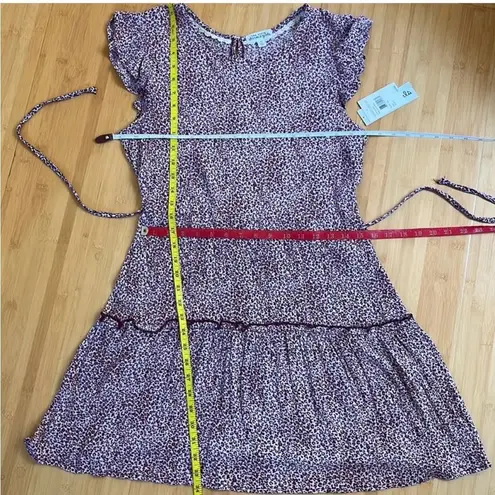 Ten Sixty Sherman Pink Leopard Print Bohemian Dress