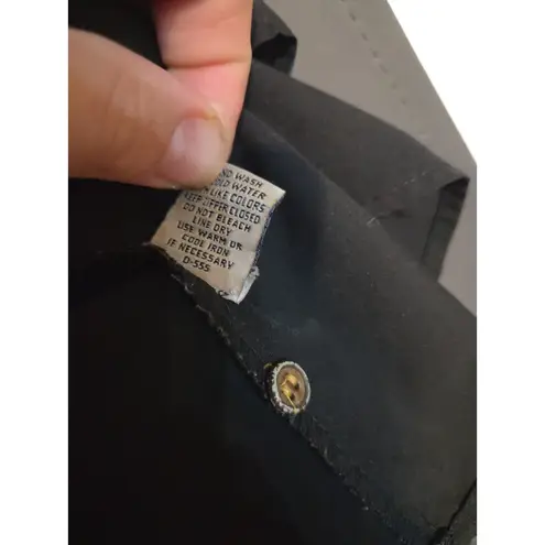 Mileage  Black Tunic‎ Top, Women's 3X, Roll-Tab Sleeve. Half-Zip, Pockets. Casual - Image 6