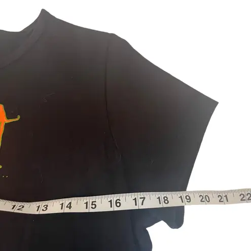 Vintage 90s Halloween Town Nostalgic Large Wicked Witch Graphic Black T Shirt