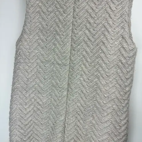 Michael Stars Womens Longline Sweater Vest Sz Medium Chevron Knit Open Front
