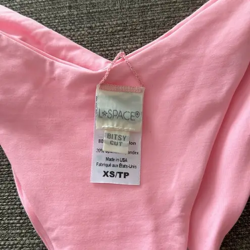 l*space L  Cabana bitsy Bikini Bottom, XS, Crystal Pink, $88