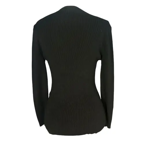 Berek Top Size Large Black Beads Embellished Ribbed Artsy Bling Jewel Stones