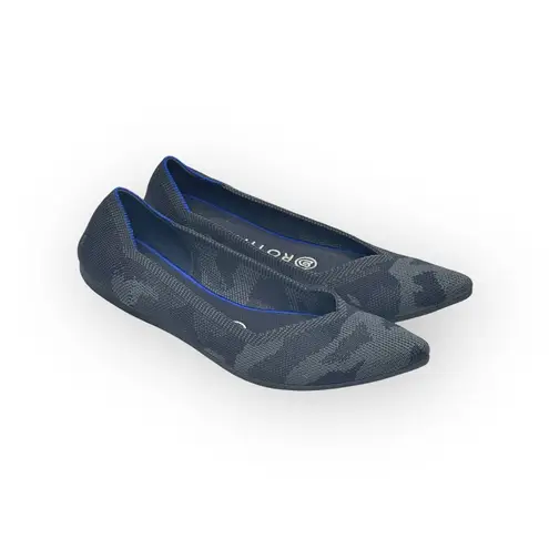 Rothy's VHTF: Rothy’s ➤ The Point Ballet Ballerina Flat ➤ Grey Camo ➤ 7M Retired Recycle