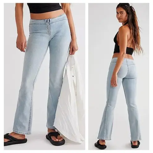 Free People  Jett Low-Rise Flare Jeans Size 25