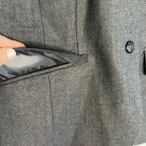 Pendleton Gray 100% Virgin Wool Blazer 2 Button Fall Classic Preppy Academia