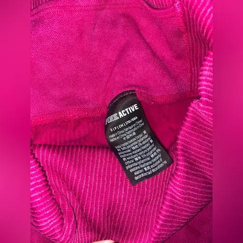 PINK - Victoria's Secret hot pink VS PINK tie waist workout leggings