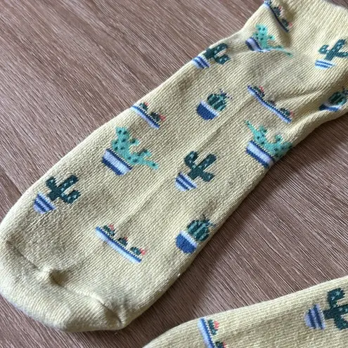 Cactus print socks Yellow - Image 2