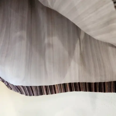 American Eagle Stripes Corduroy Elastic Waist Mini Skirt Brown Size Medium