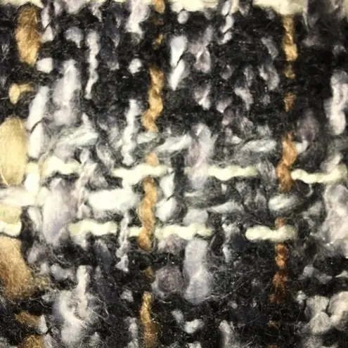 Doncaster Mixed Media Nubby Tweed Zip Jacket Small EUC