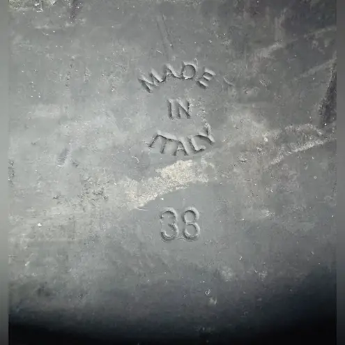 A SOLIANI MILANO Women Gothic Tech Core Combat Black Leather Lace Up Boots SZ 38