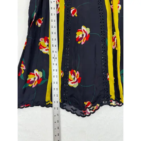 Johnny Was XS Tank Top Emily Floral Embroidered 100% cupra rayon MSRP $205