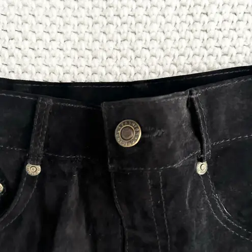 Contrasts Vintage Deadstock Black Leather High Rise Straight Leg Pants 11 Korea