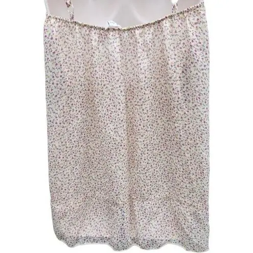 Willow & Clay Women's Small Halter Tank Top Floral Print Ruffle Hem Elastic Back