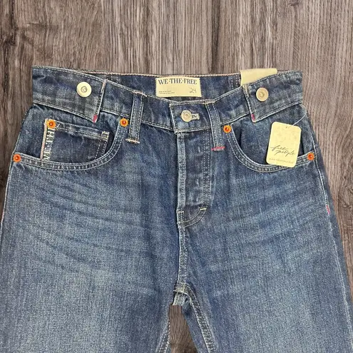 Free People NWT  Slim Shade Selvedge Jeans in Deep Indigo