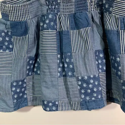 Lucky Brand NWT  Highest Quality Patchwork Cannabis Leaf Denim Tank Top - Image 9