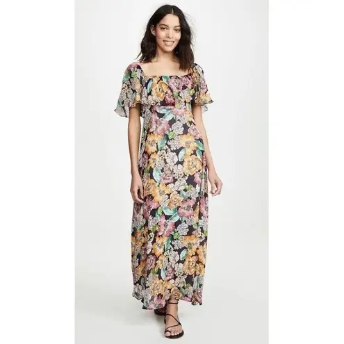 Rachel Pally $325 Women's Blue Sheer Long Eden Floral Maxi Dress Size 3X NWT