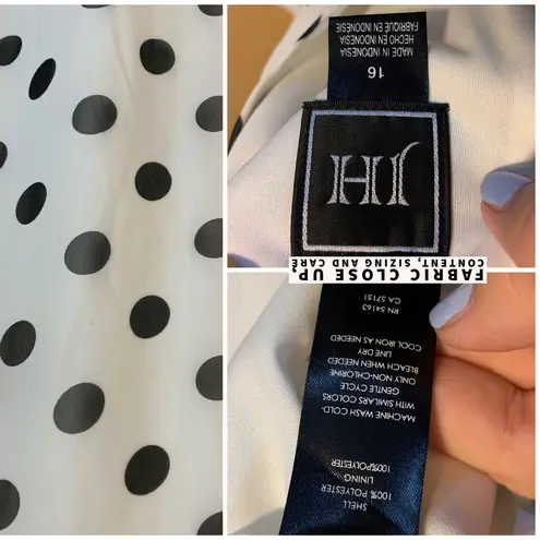 JH WHITE & BLACK POLKA