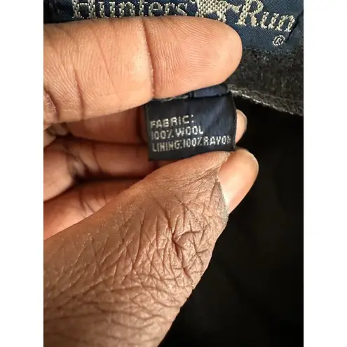 Vintage Hunters Run Wool Skirt Gray Midi Long Dark Academia 80s Minimalist 28 Size undefined