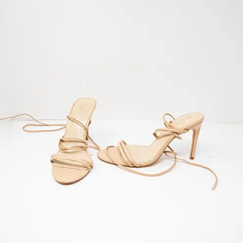 Raye Women's Genuine Leather Strappy Ankle Lace Up Stiletto High Heels Shoes 8