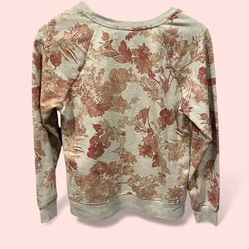 Studio Works Cute soft oatmeal pumpkin leaves print sweatshirt