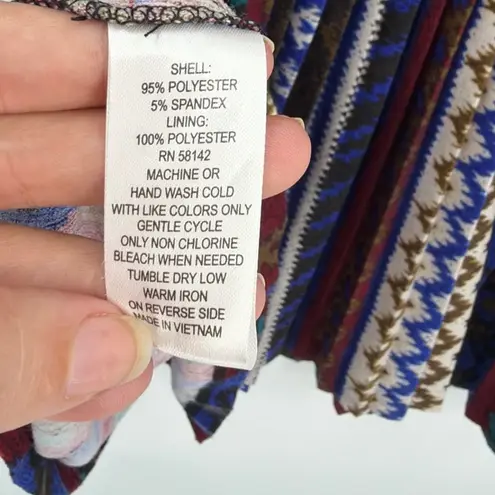 London Times Drop Waist Dress 14 Indie Folk Dark Academia 90s Pleated Heritage - Image 9