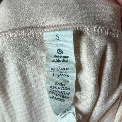 Lululemon Light Pink top drawstring waist size 6