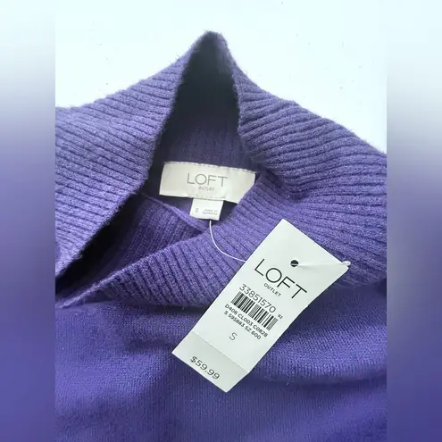 Loft  Deep Blue Knit Sweater New Size S - Image 8