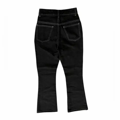 The Attico "Blanca" black high waist crop jean size 0 $375 trendy jeans