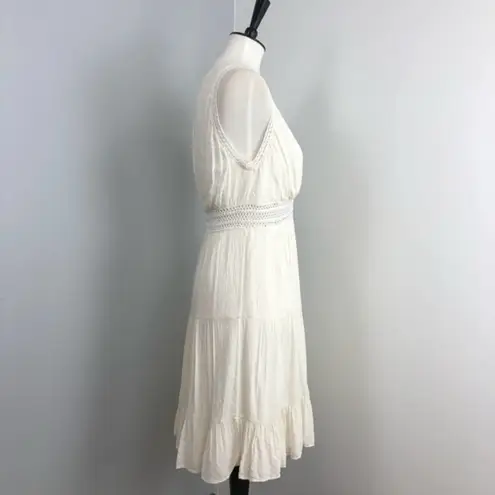 Sandro Paris Ivory Boho Rush Mini Dress Size 8