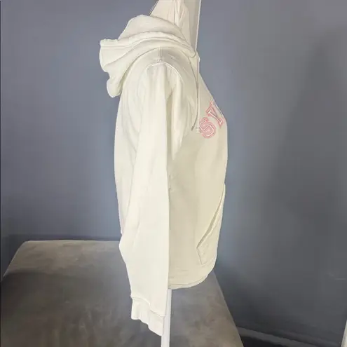 J. America Women’s White Embroidered SYRACUSE College Drawstring Hoodie Size S NEW